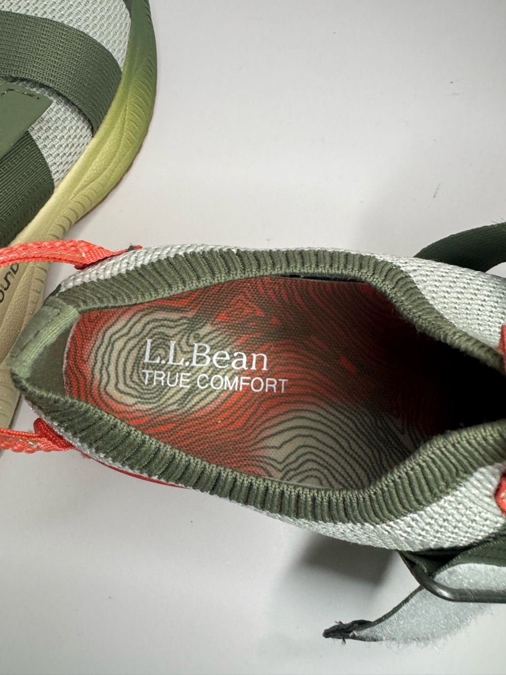 L.L. Bean NWOT Dirigo Slip-On Sneaker Silver Birch & Sage Size 8M - Picture 8 of 11